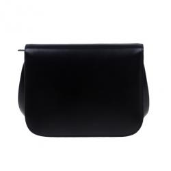 Pre Owned Celine Black Leather Classic Box Shoulder Bag