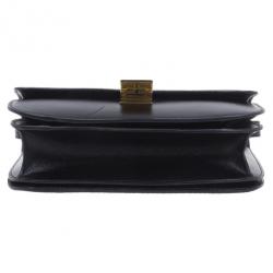 Pre Owned Celine Black Leather Classic Box Shoulder Bag