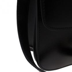 Pre Owned Celine Black Leather Classic Box Shoulder Bag