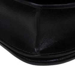 Pre Owned Celine Black Leather Classic Box Shoulder Bag