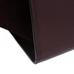 Pre Owned Celine Brown Leather Medium Trapeze Bag