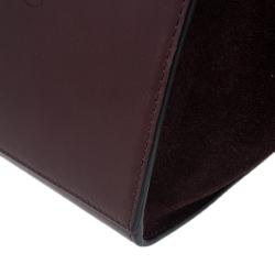 Pre Owned Celine Brown Leather Medium Trapeze Bag