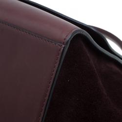 Pre Owned Celine Brown Leather Medium Trapeze Bag