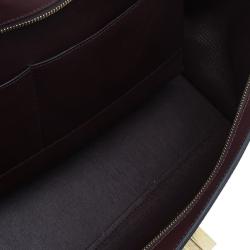 Pre Owned Celine Brown Leather Medium Trapeze Bag