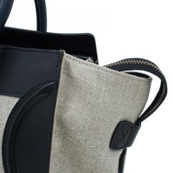 مملوكة مسبقًا Celine Tri Color Canvas/Leather Mini Luggage Tote Bag