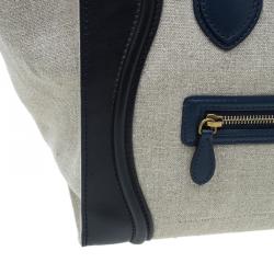 مملوكة مسبقًا Celine Tri Color Canvas/Leather Mini Luggage Tote Bag