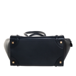 Pre Owned حقيبة يد سيلين ميني لاغيدج جلد سوداء