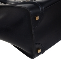 Pre Owned حقيبة يد سيلين ميني لاغيدج جلد سوداء