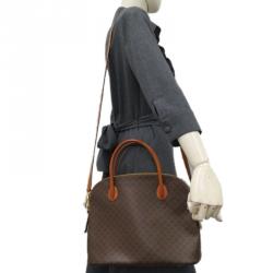 Pre Owned Celine Brown Vintage Monogram Macadam Boston 