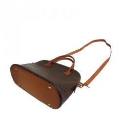 Pre Owned Celine Brown Vintage Monogram Macadam Boston 