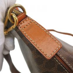 Pre Owned Celine Brown Vintage Monogram Macadam Boston 