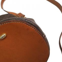 Pre Owned Celine Brown Vintage Monogram Macadam Boston 