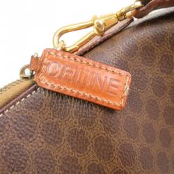 Pre Owned Celine Brown Vintage Monogram Macadam Boston 