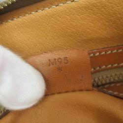 Pre Owned Celine Brown Vintage Monogram Macadam Boston 