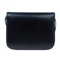 Pre Owned Celine Black Leather Medium Classic Box Shoulder Bag
