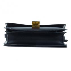 Pre Owned Celine Black Leather Medium Classic Box Shoulder Bag