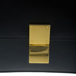 Pre Owned Celine Black Leather Medium Classic Box Shoulder Bag