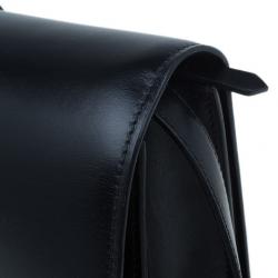 Pre Owned Celine Black Leather Medium Classic Box Shoulder Bag