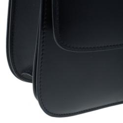 Pre Owned Celine Black Leather Medium Classic Box Shoulder Bag