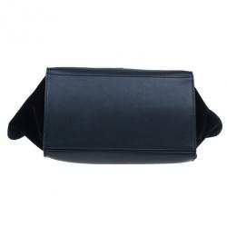 Pre Owned Celine Two Tone Leather Trapeze Bag