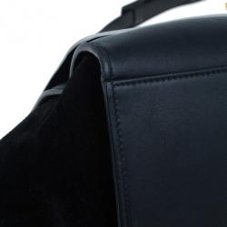 Pre Owned Celine Two Tone Leather Trapeze Bag