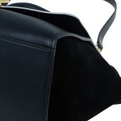 Pre Owned Celine Two Tone Leather Trapeze Bag