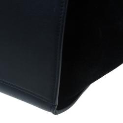 Pre Owned Celine Two Tone Leather Trapeze Bag