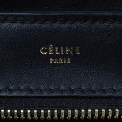 Pre Owned Celine Two Tone Leather Trapeze Bag