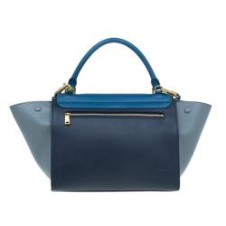 Pre Owned Celine Tricolor Calfskin Medium Trapeze Bag