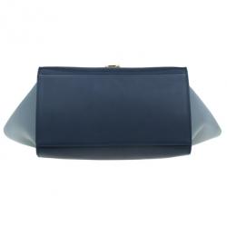 Pre Owned Celine Tricolor Calfskin Medium Trapeze Bag