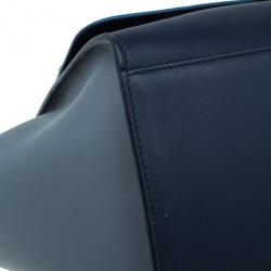 Pre Owned Celine Tricolor Calfskin Medium Trapeze Bag