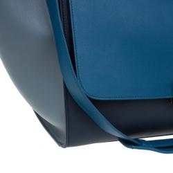 Pre Owned Celine Tricolor Calfskin Medium Trapeze Bag