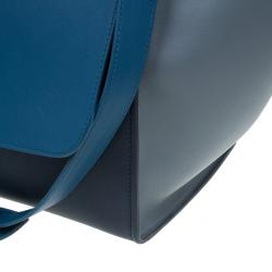 Pre Owned Celine Tricolor Calfskin Medium Trapeze Bag