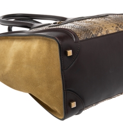 مملوكة مسبقًا حقيبة يد سيلين لاغيدج ميني جلد وسويدي وجلد ثعبان متعدد الألوان