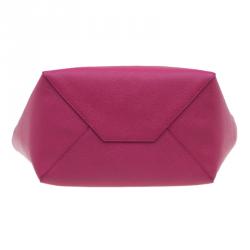 Pre Owned Celine Pink Leather Small Horizontal Phantom Cabas Tote