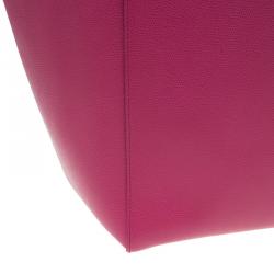 Pre Owned Celine Pink Leather Small Horizontal Phantom Cabas Tote