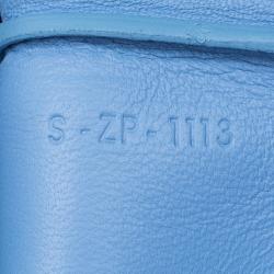 Pre Owned Celine Blue Leather Solo Clutch