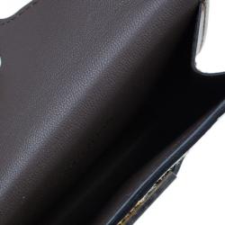 Pre Owned Celine Saffron Pony Hair and Leather Diamond Card Case