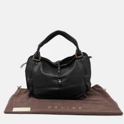 Pre Owned Celine Black Leather Satchel