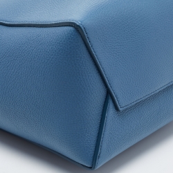 Pre Owned Celine Blue Leather Small Sangle Bucket Bag
