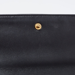 Pre Owned Celine Black Quilted Matelasse Leather Chain Shoulder Bag