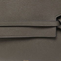 مملوكة مسبقًا Celine Grey Leather Mini Belt Top Handle Bag