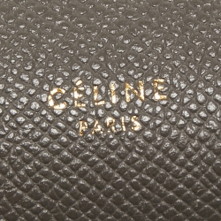 مملوكة مسبقًا Celine Grey Leather Mini Belt Top Handle Bag