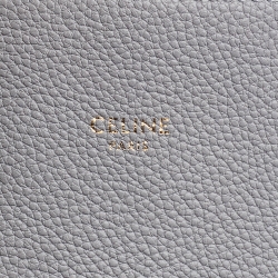 Pre Owned Celine Grey Soft Grained Leather Small Cabas Phantom Tote