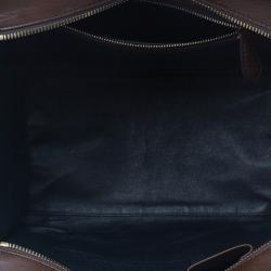 Pre Owned Celine Bi-Color Calfskin Leather Mini Luggage Tote Bag