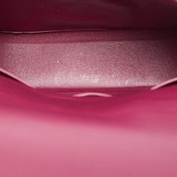 Pre Owned Celine Burgundy Leather Small Trotteur Crossbody Bag