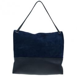 Pre Owned Celine Blue Calfskin All Soft Tote