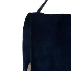 Pre Owned Celine Blue Calfskin All Soft Tote