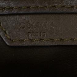 Pre Owned Celine Tricolor Leather Mini Luggage Tote