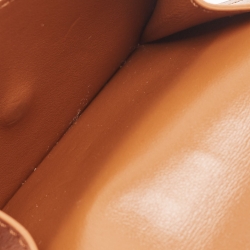 Pre Owned Celine Brown Leather Small Triomphe Compact Wallet